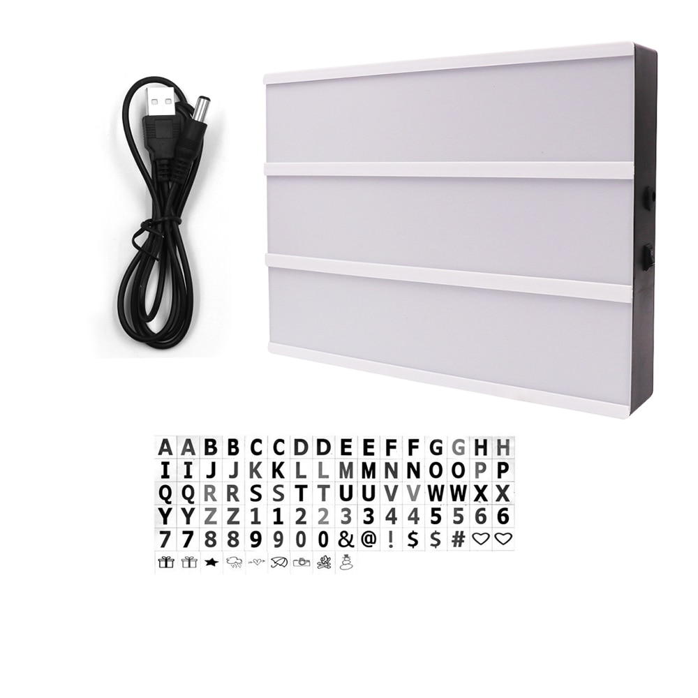 Message Board with LED Light Box