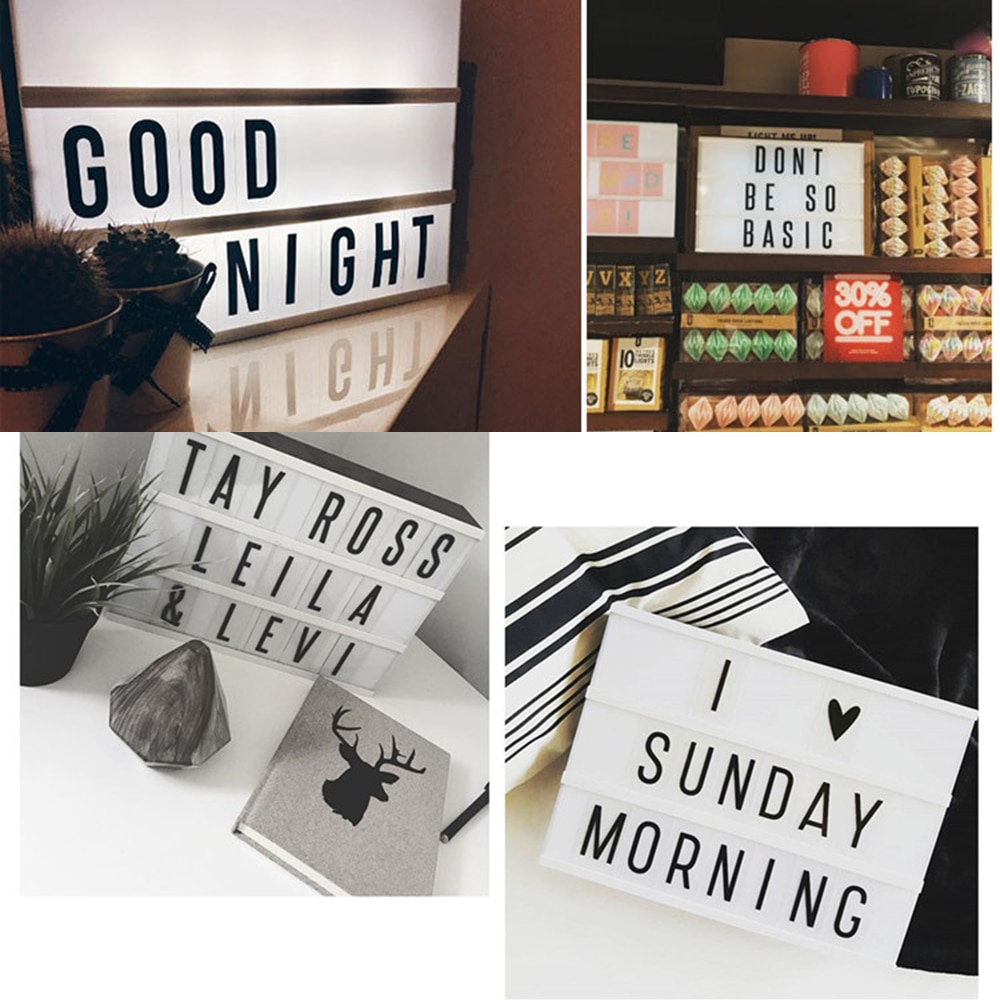 Message Board with LED Light Box