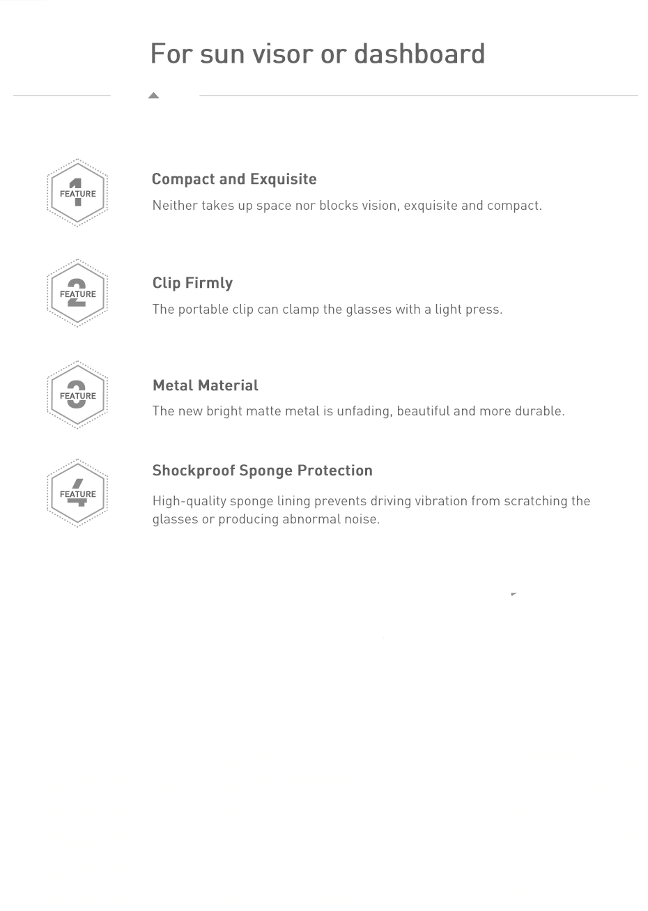 Sunglasses Holder for Cars