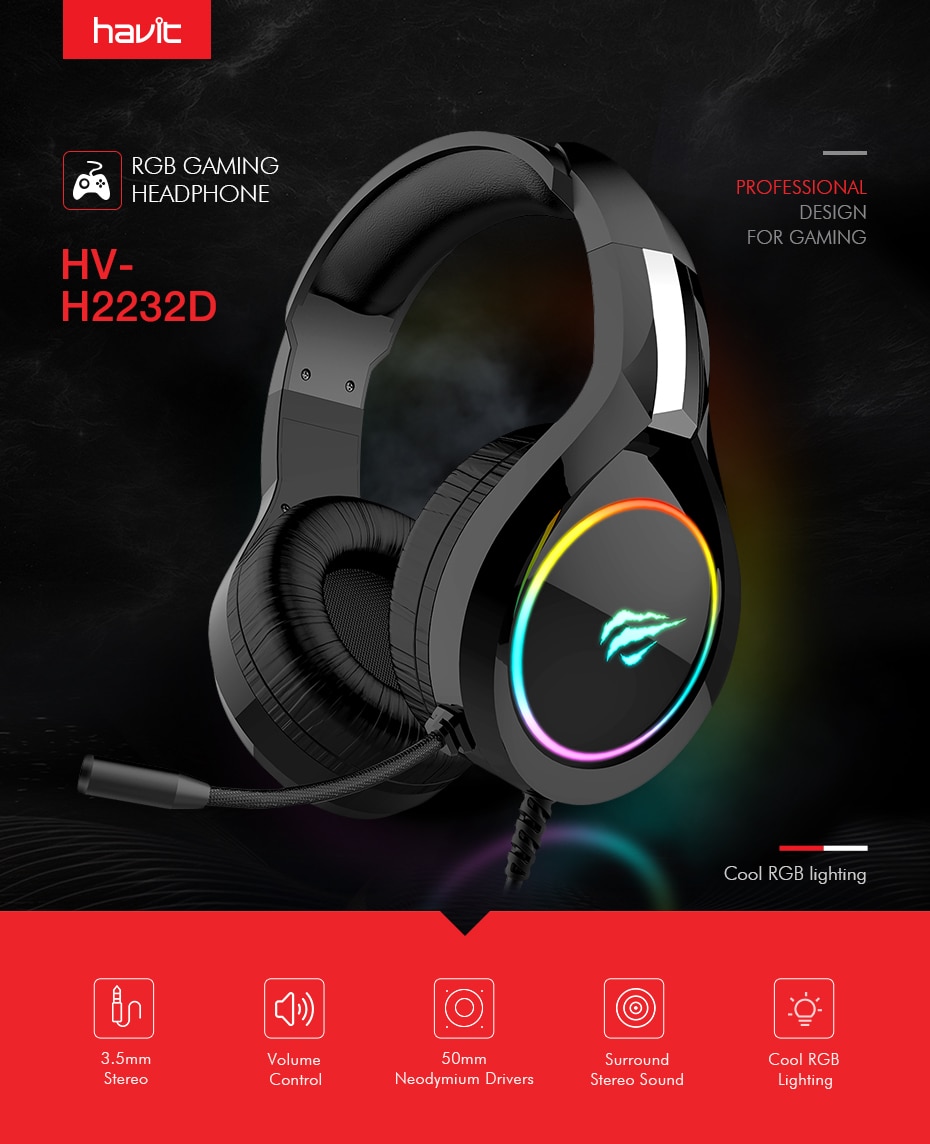 Gaming Headset with Microphone