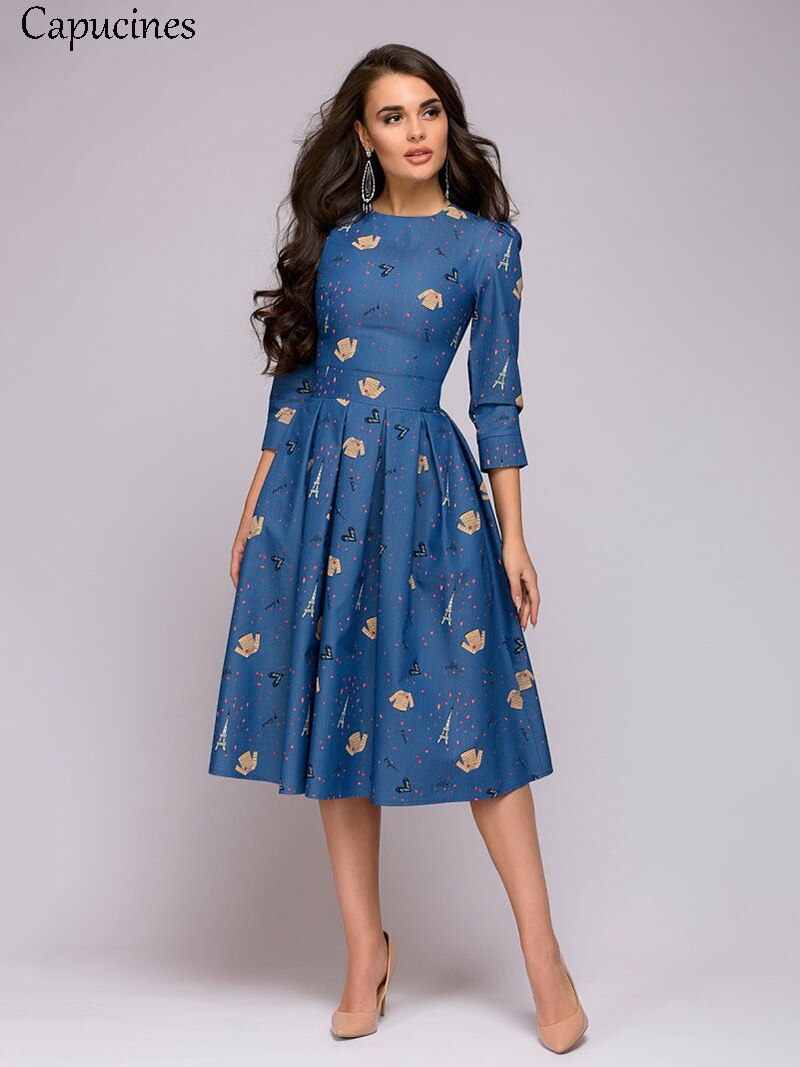 A-line Printed Dresses A-line Printed Dresses