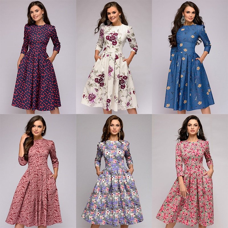 A-line Printed Dresses A-line Printed Dresses