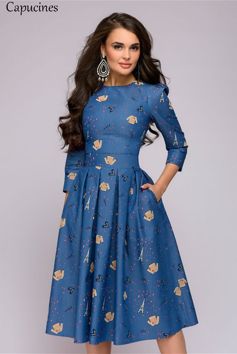 A-line Printed Dresses A-line Printed Dresses