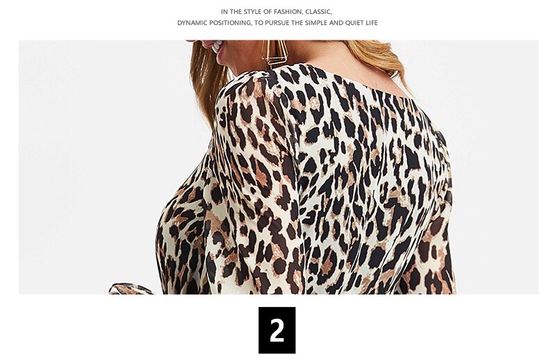 Chiffon Leopard Print Dress