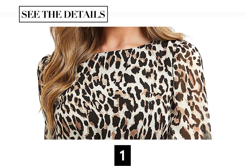 Chiffon Leopard Print Dress