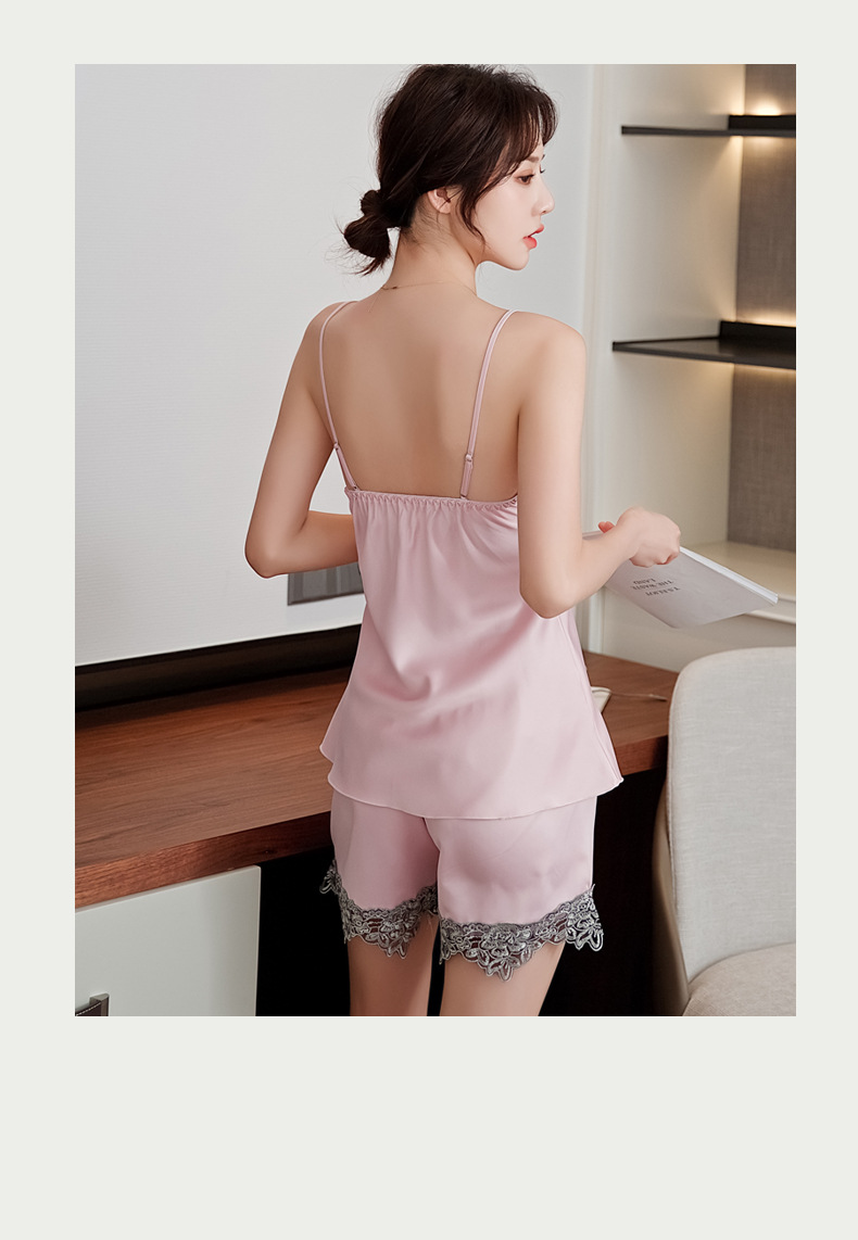 Lace Satin Pajamas Lace Satin Pajamas