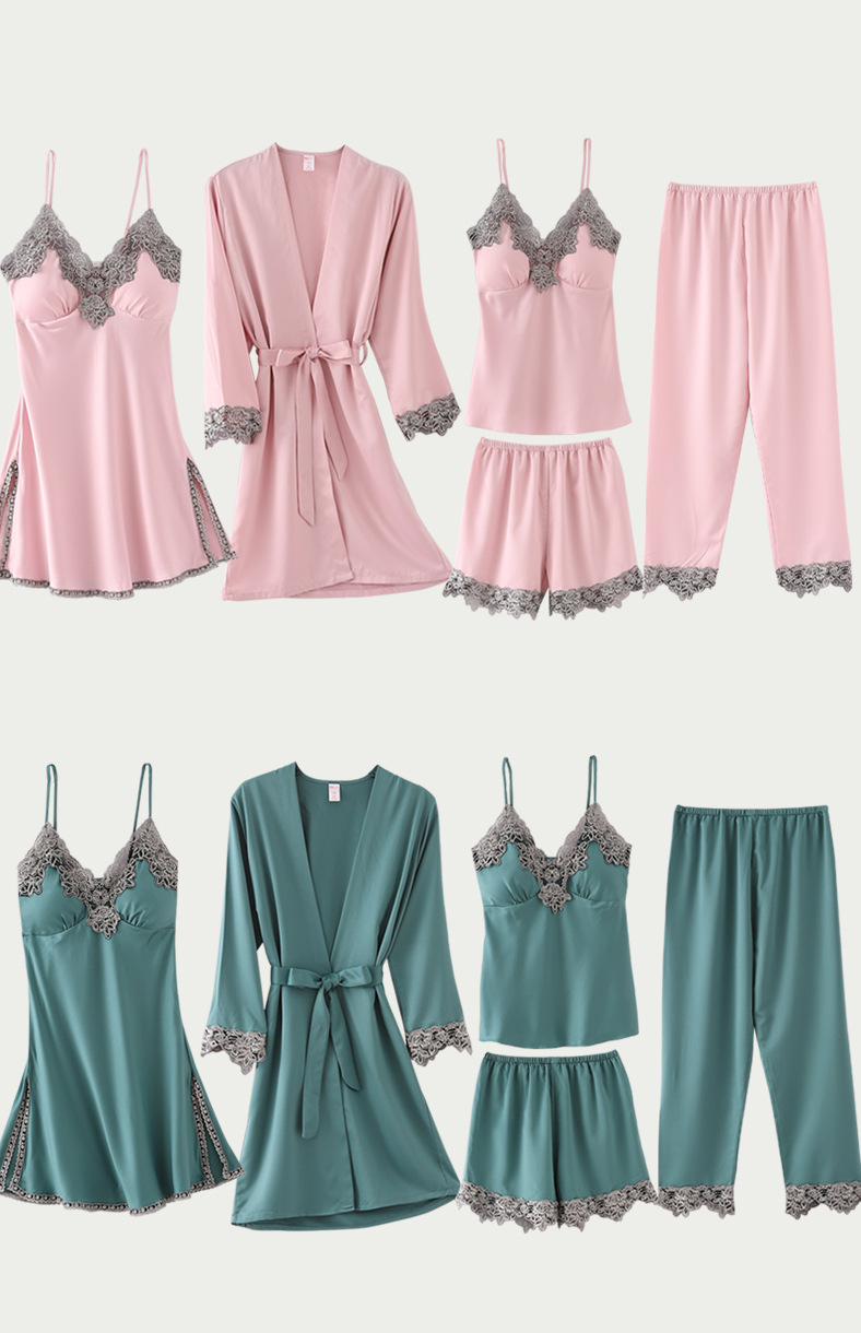 Lace Satin Pajamas Lace Satin Pajamas