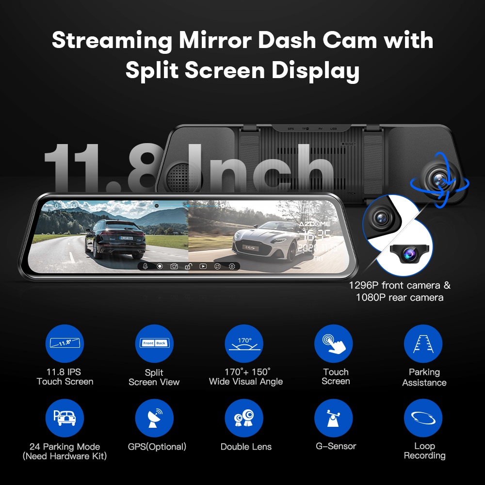 Front and Rear Dual Dash Camera for Cars Front and Rear Dual Dash Camera for Cars
