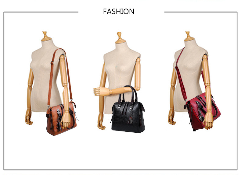 Leather4pcs/Set Handbag