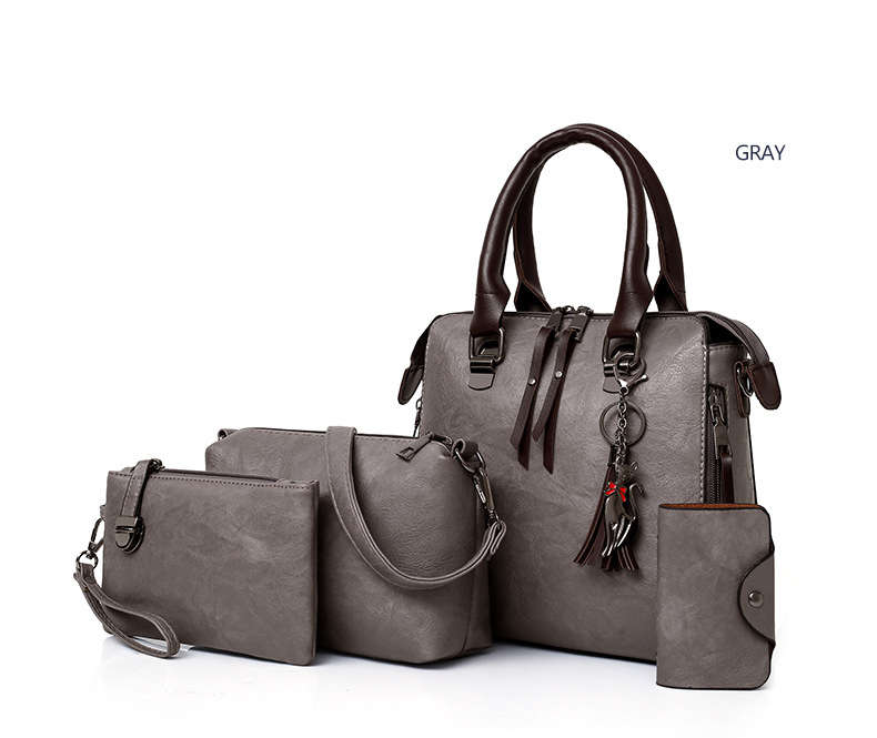 Leather4pcs/Set Handbag