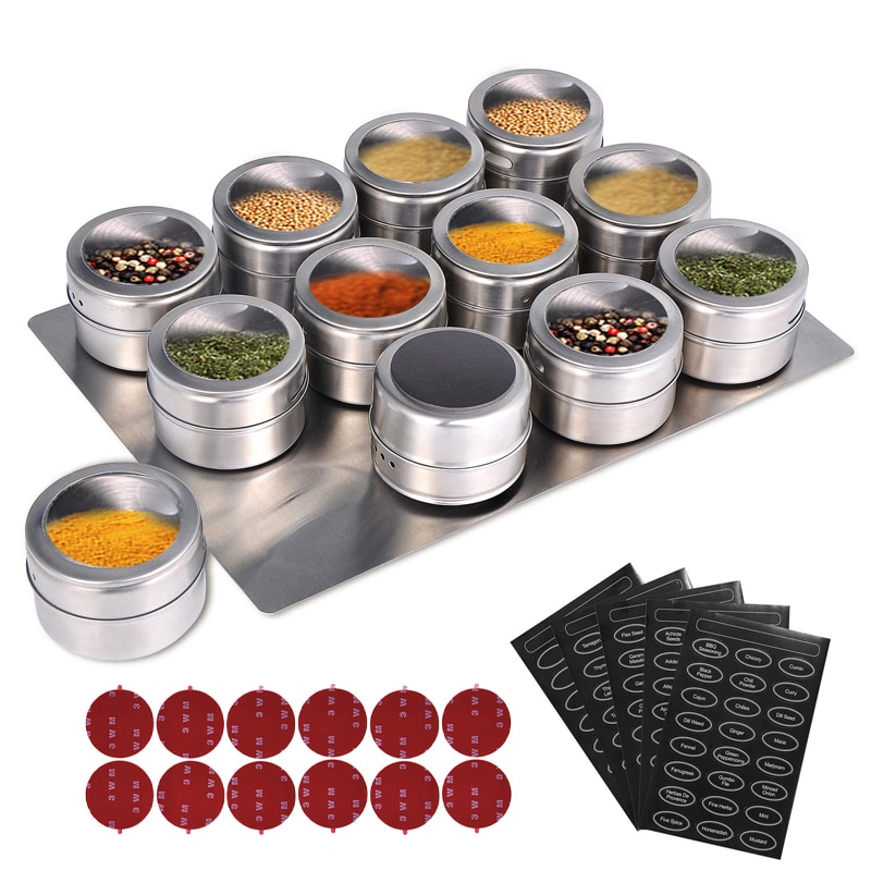 Magnetic Spice Jars Magnetic Spice Jars
