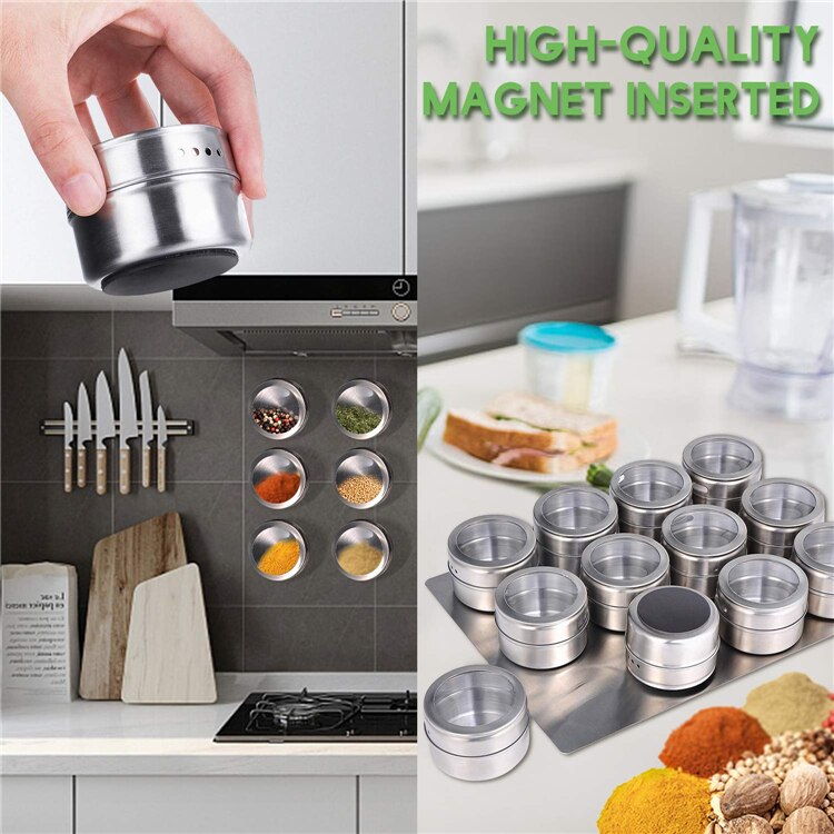 Magnetic Spice Jars Magnetic Spice Jars