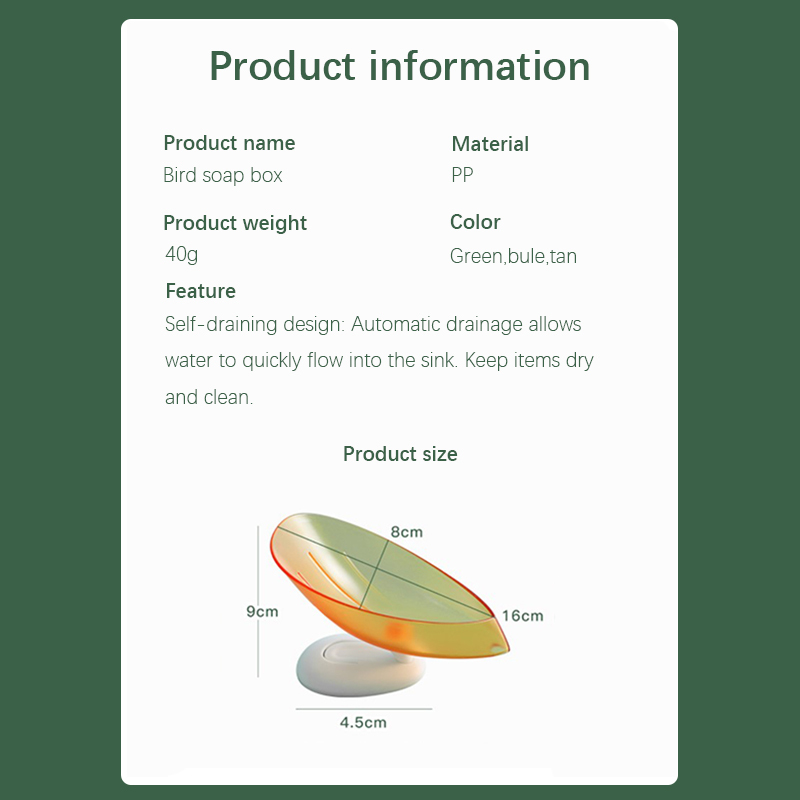 Leaf Shape Soap Box Leaf Shape Soap Box