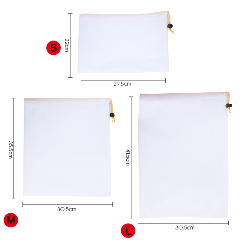 5pcs Colorful Reusable Net Bag 5pcs Colorful Reusable Net Bag