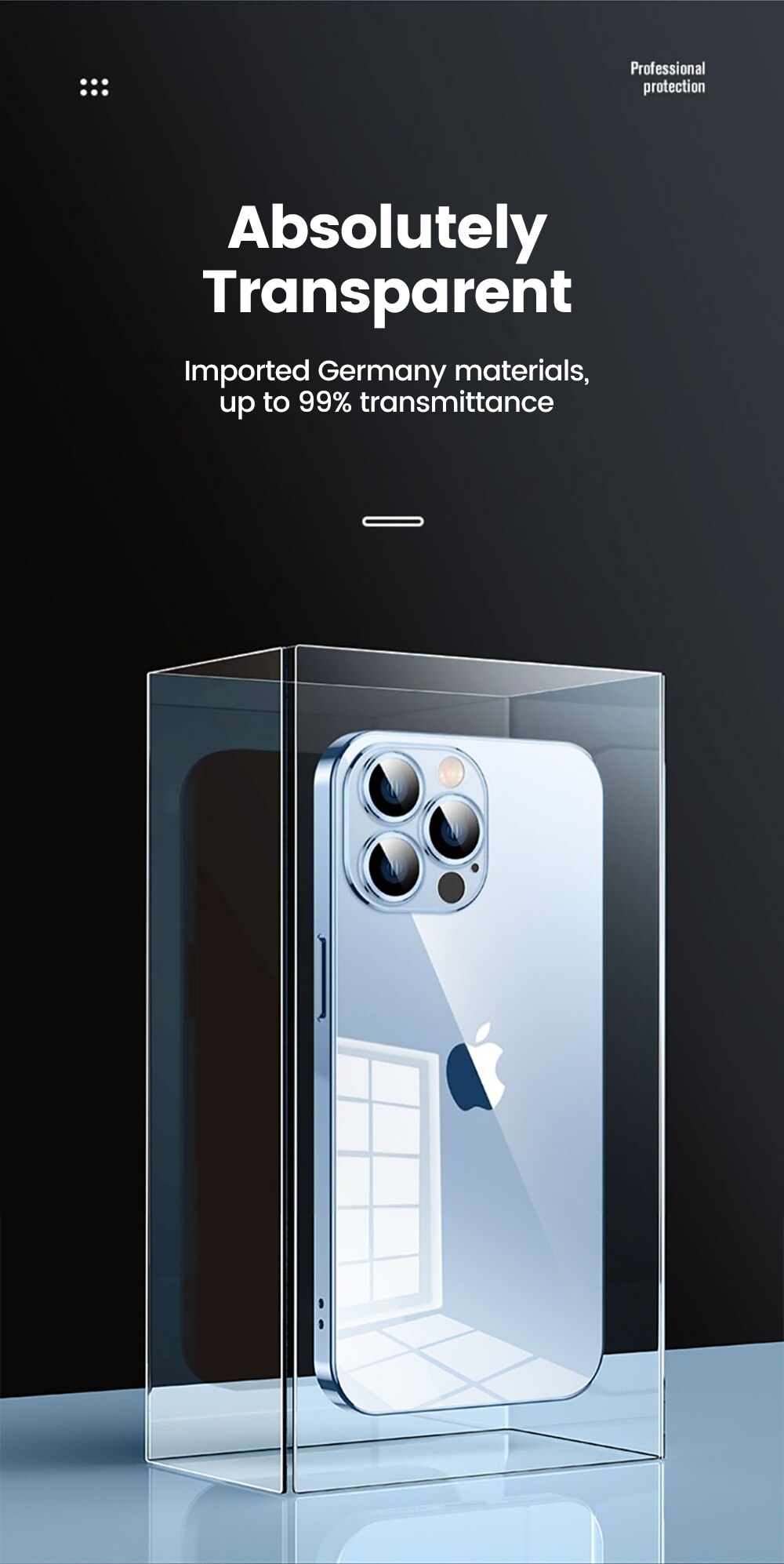 Plating Case For iPhone 13 12 Pro Max /Full Lens Cover and Shockproof