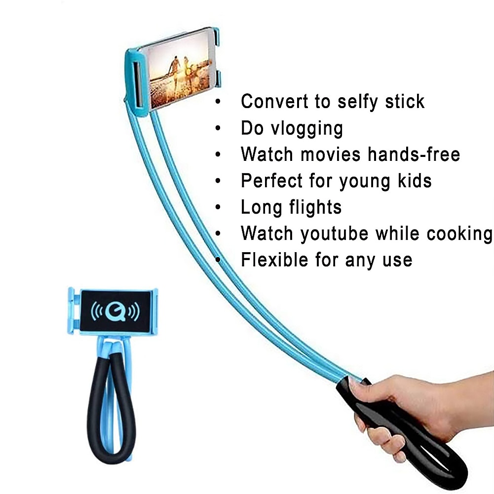 Universal Flexible Lazy Neck Hanging Holder for Mobile and Tablet Universal Flexible Lazy Neck Hanging Holder for Mobile and Tablet