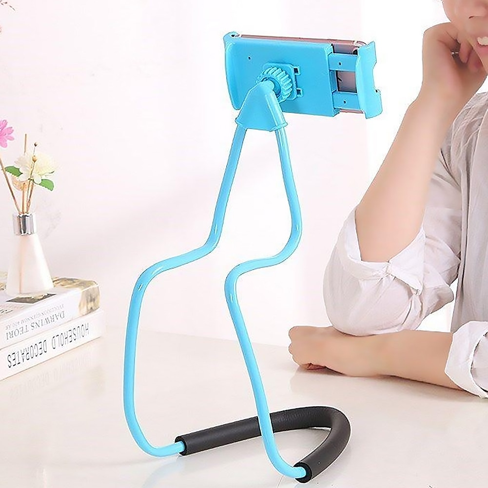 Universal Flexible Lazy Neck Hanging Holder for Mobile and Tablet Universal Flexible Lazy Neck Hanging Holder for Mobile and Tablet