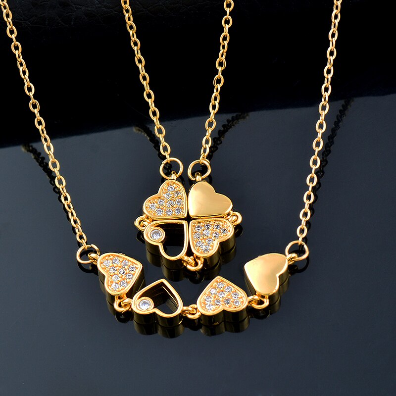 Crystal heart flower pendant Crystal heart flower pendant