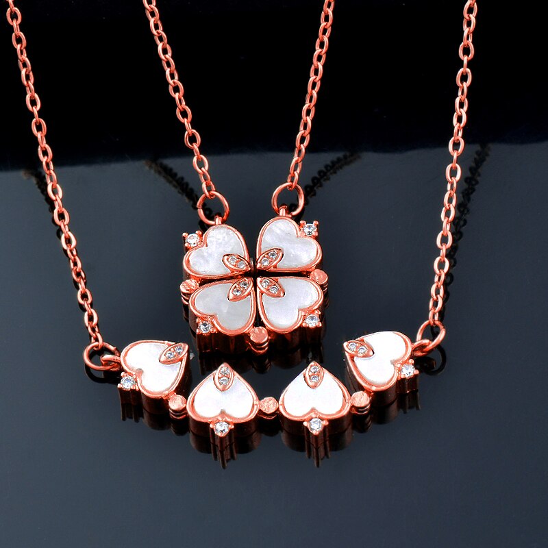 Crystal heart flower pendant Crystal heart flower pendant