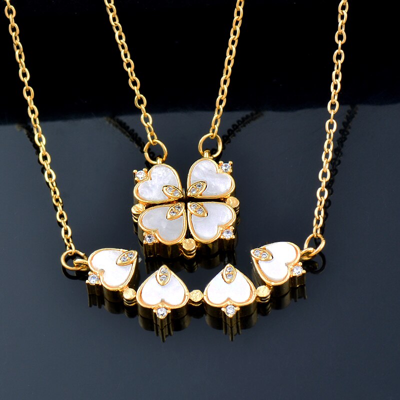Crystal heart flower pendant Crystal heart flower pendant