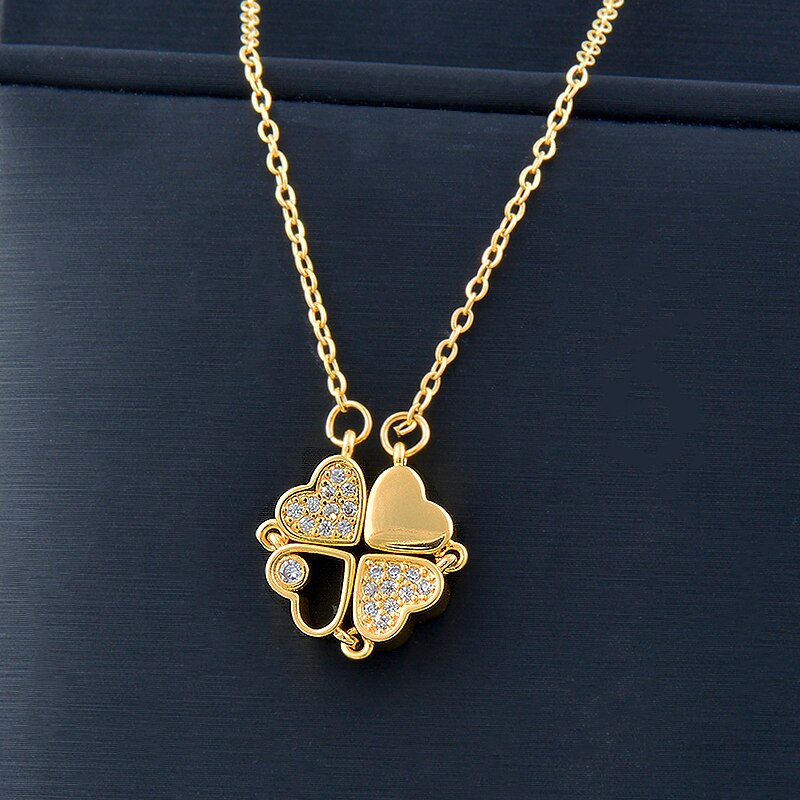 Crystal heart flower pendant Crystal heart flower pendant