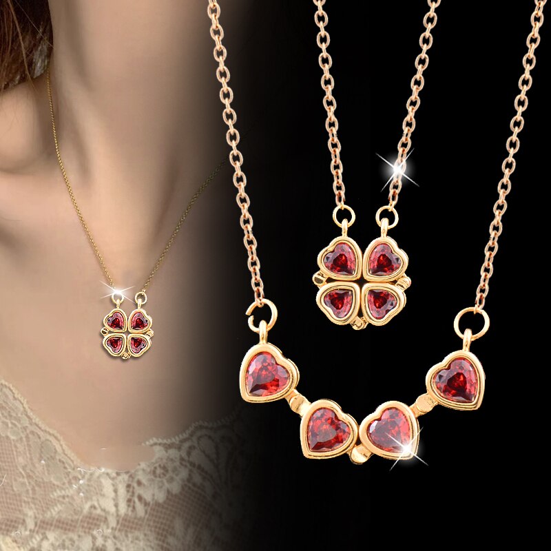 Crystal heart flower pendant Crystal heart flower pendant