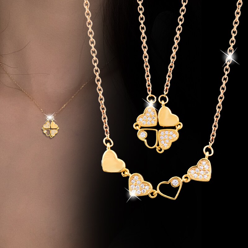 Crystal heart flower pendant Crystal heart flower pendant