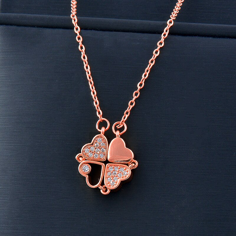 Crystal heart flower pendant Crystal heart flower pendant