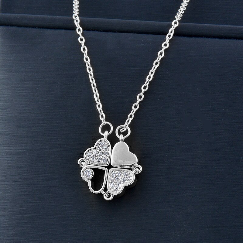 Crystal heart flower pendant Crystal heart flower pendant