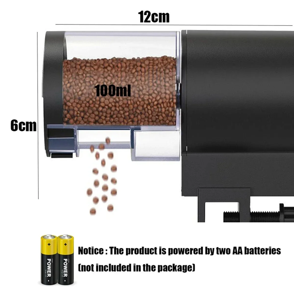 Automatic Fish Feeder 100ML Capacity