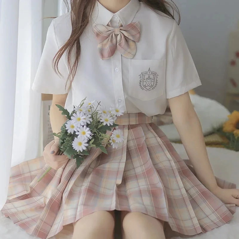 ZOKI Plaid Women Pleated Skirt Bow Knot Summer High Waist Preppy Girls Dance Mini Skirt Cute A Line Harajuku Sexy Japan Faldas