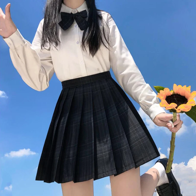 ZOKI Plaid Women Pleated Skirt Bow Knot Summer High Waist Preppy Girls Dance Mini Skirt Cute A Line Harajuku Sexy Japan Faldas
