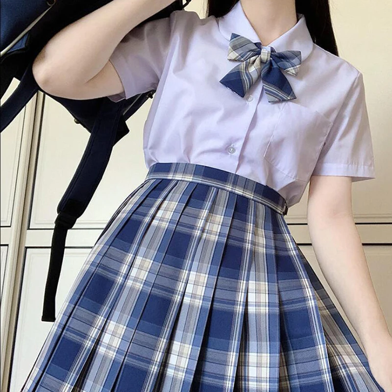 ZOKI Plaid Women Pleated Skirt Bow Knot Summer High Waist Preppy Girls Dance Mini Skirt Cute A Line Harajuku Sexy Japan Faldas