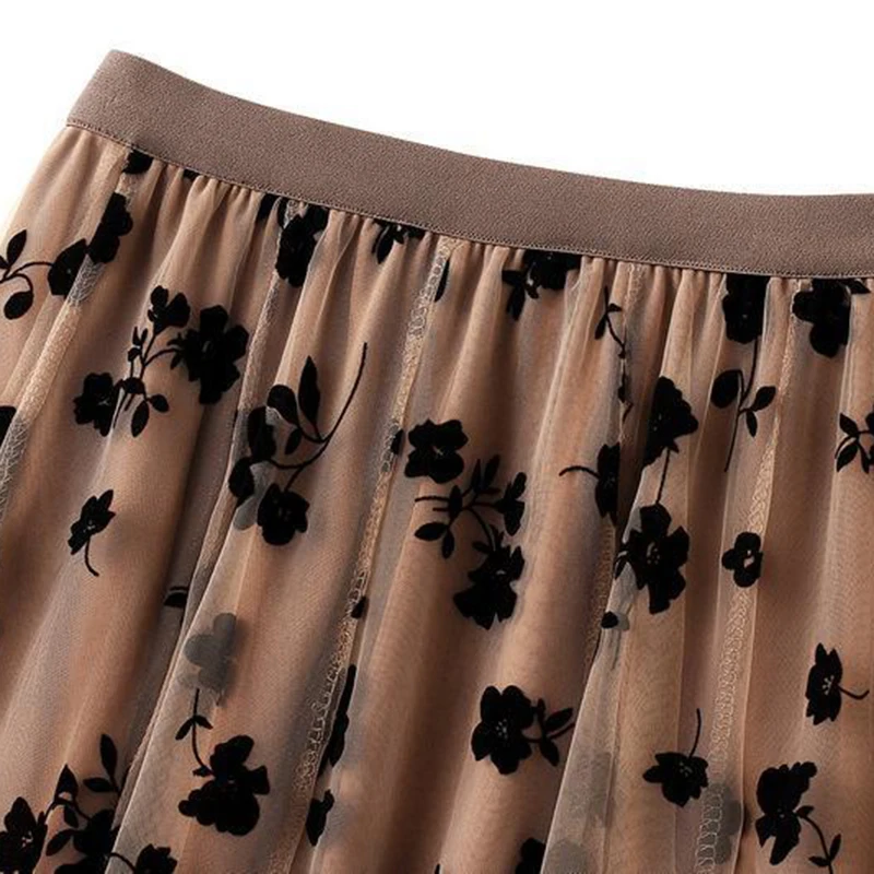 Floral Women Tulle Skirts